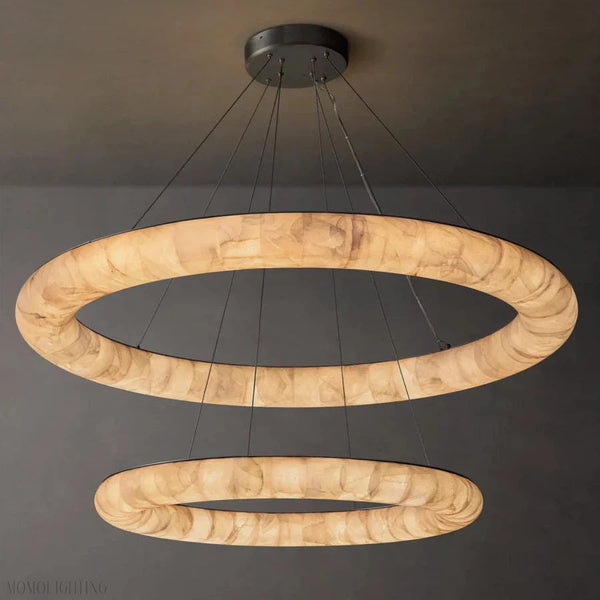 Rivage Two-Tiered Round Chandelier 61″