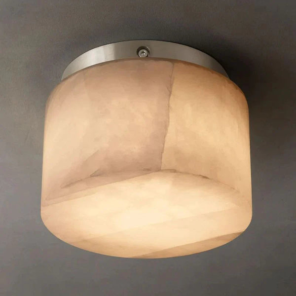 Rivage Alabaster Round Flushmount 6"10"14"