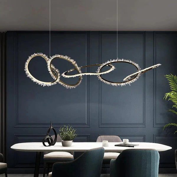 Cervine Modern Rock Crystal Irregular Chandelier