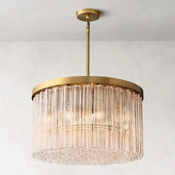 Ciel Glass Round Chandelier 36”
