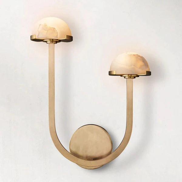 Alabaster Double Wall Light