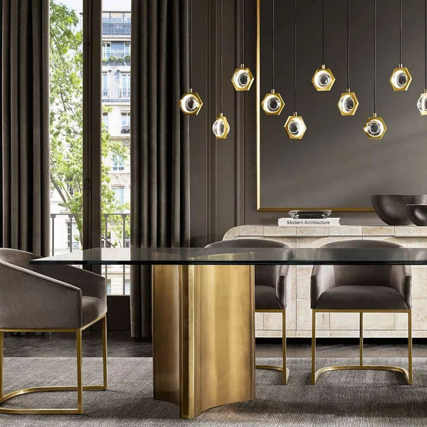 Eclatant Crystal Linear Chandelier 54'' 72"W