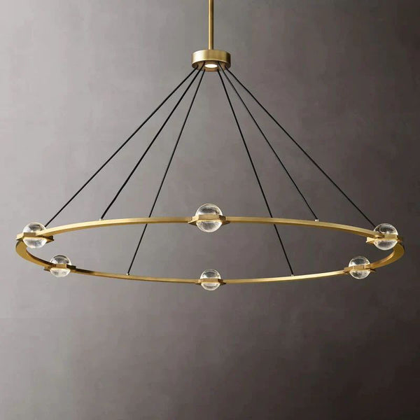 Eclatant Crystal  Round Chandelier 60"
