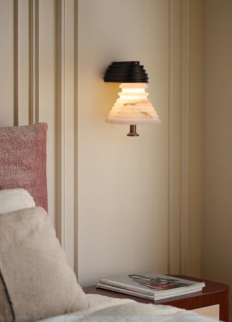Strata Alabaster Wall Lamp – Yovalighting