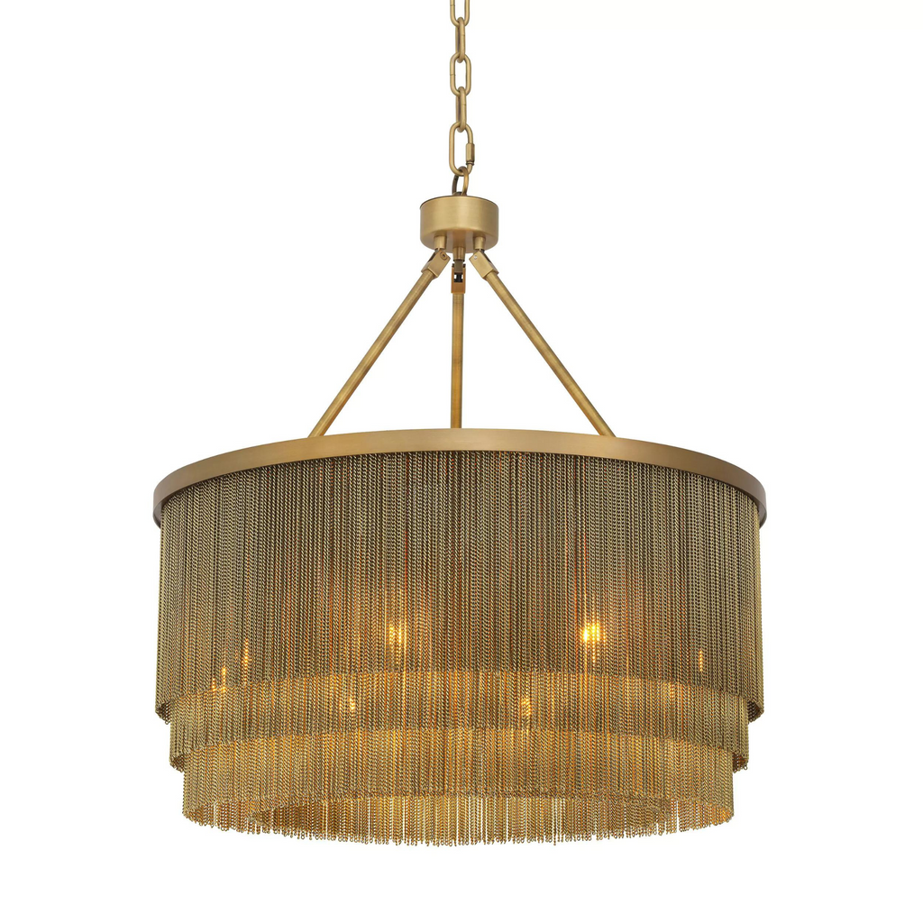 Tissot S (Brass/Bronze) Tassel Modern Chandelier