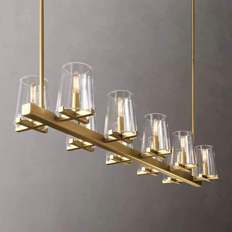 Triumph Glass Linear Chandelier 49