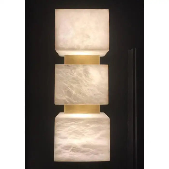 Alabaster Cubes Wall Sconce - Yovalighting
