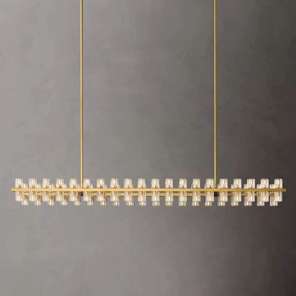 Arcachon Crystal Rectangular Chandelier 72"