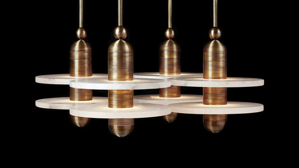 Alabaster Mono 4 Pendants
