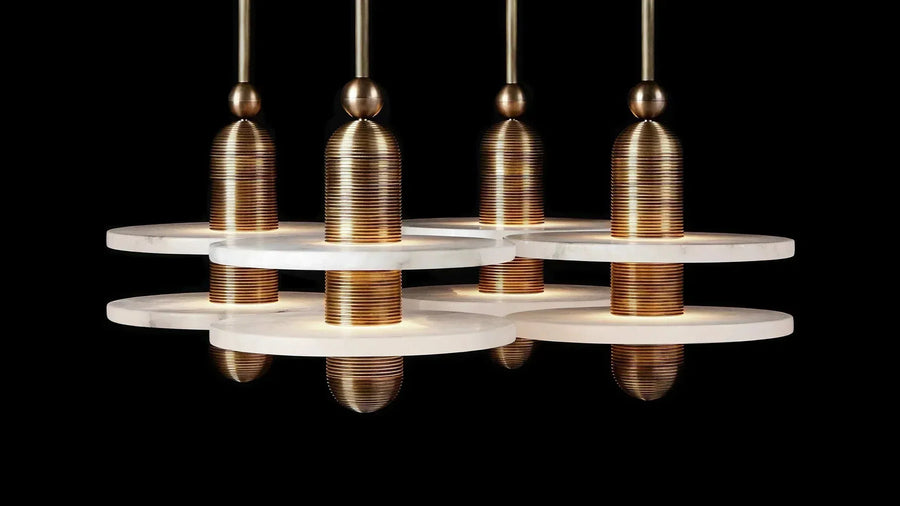 Alabaster Mono 4 Pendants - Yovalighting