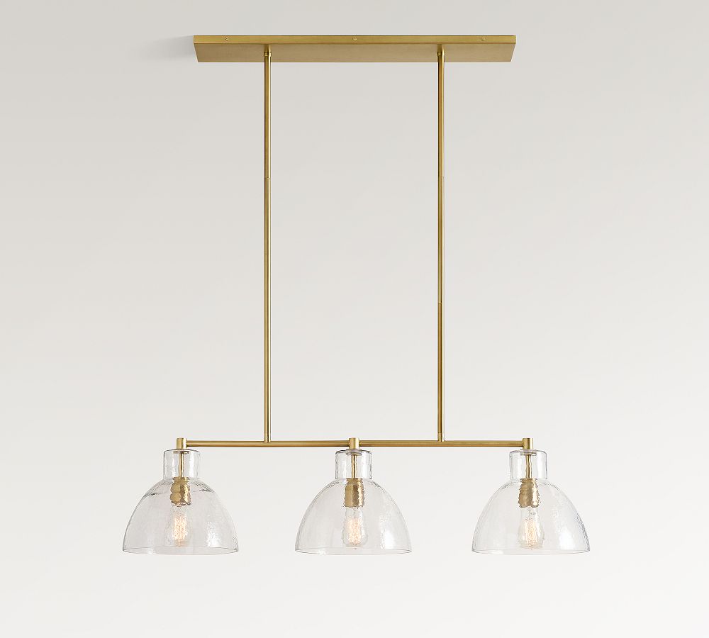 Bridget Recycled Glass Linear Chandelier (42