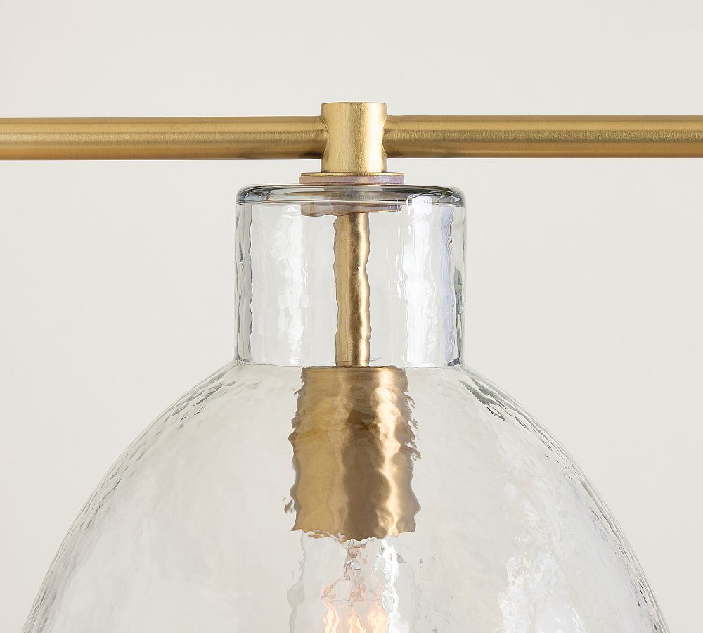 Bridget Recycled Glass Linear Chandelier (42")