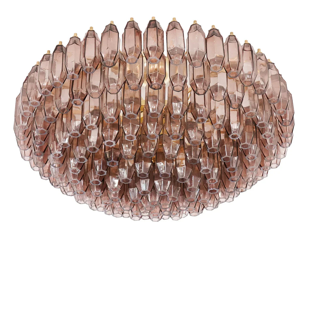 Prismatico Amethyst Glass Ceiling Lamp 35
