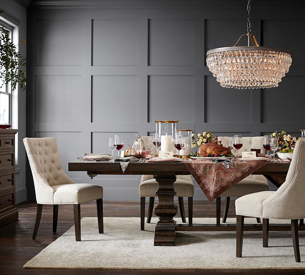 Clarissa Crystal Round Chandelier (19"-28")
