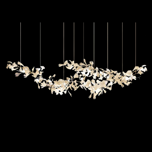 Gingko Large Ceramic Flower Artistic Branch Chandelier