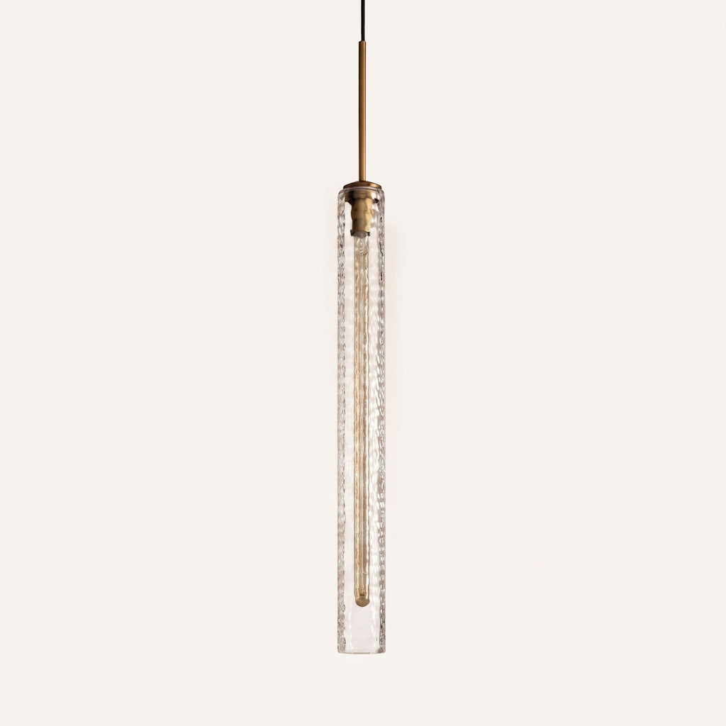 Catalina Hammered Glass Pendant