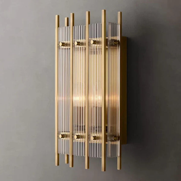 Sun Marcus Glass Rectangular Sconce 16¾"H