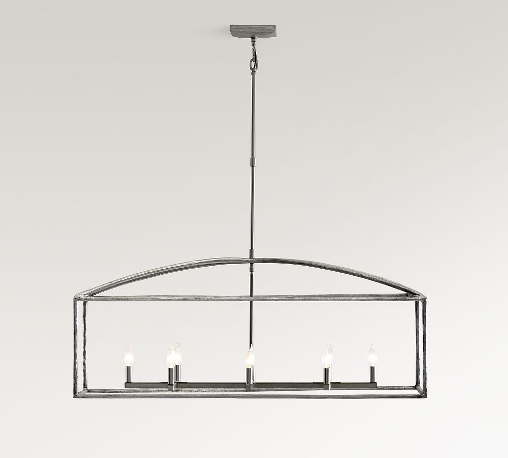 Fallon Forged-Iron Linear Chandelier (46")
