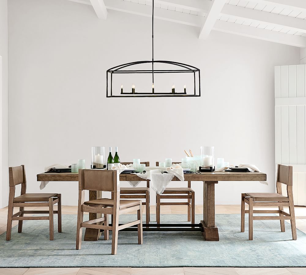Fallon Forged-Iron Linear Chandelier (46")