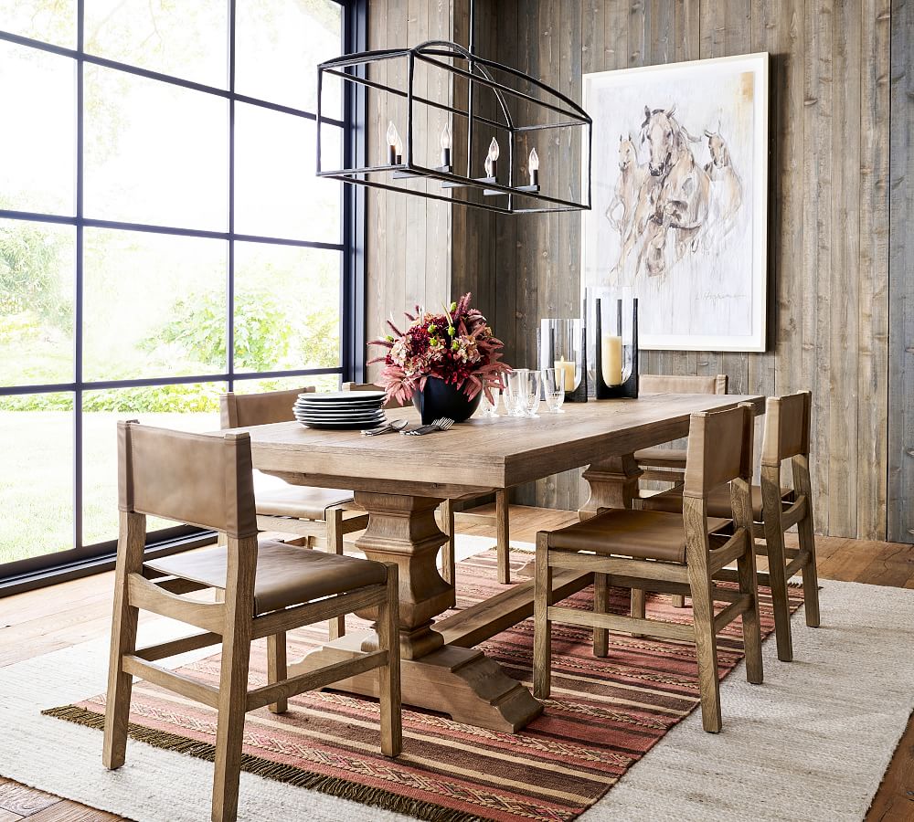 Fallon Forged-Iron Linear Chandelier (46")