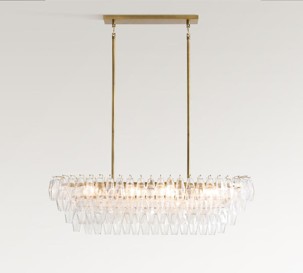 Florence Crystal Linear Chandelier 50"