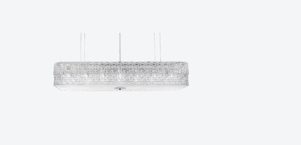 Tuile de Cristal Frozen Chandelier Rectangular M