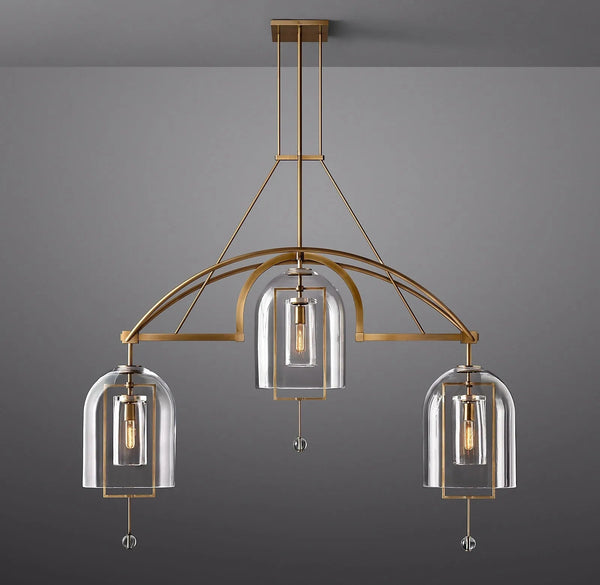 Fulcrumn Round Chandelier 61"  3-Lights