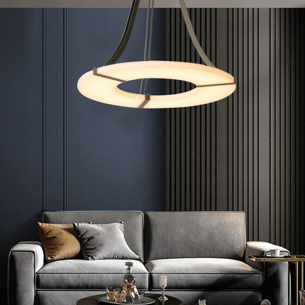 Glacera Round Alabaster Chandelier