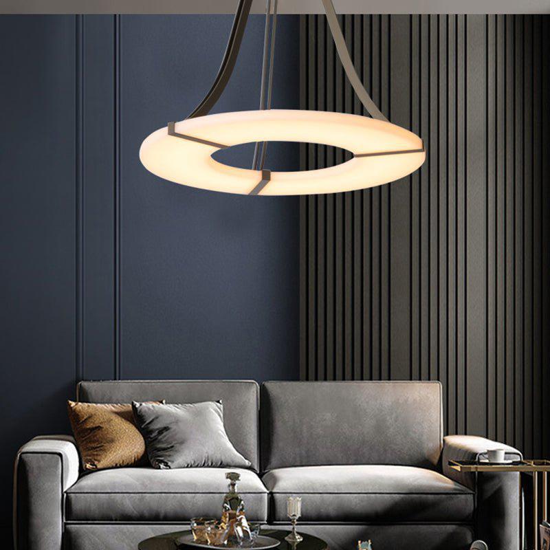 Glacera Round Alabaster Chandelier - Yovalighting