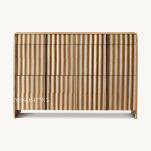 Alova Wood 10-Drawer Dresser 72"W