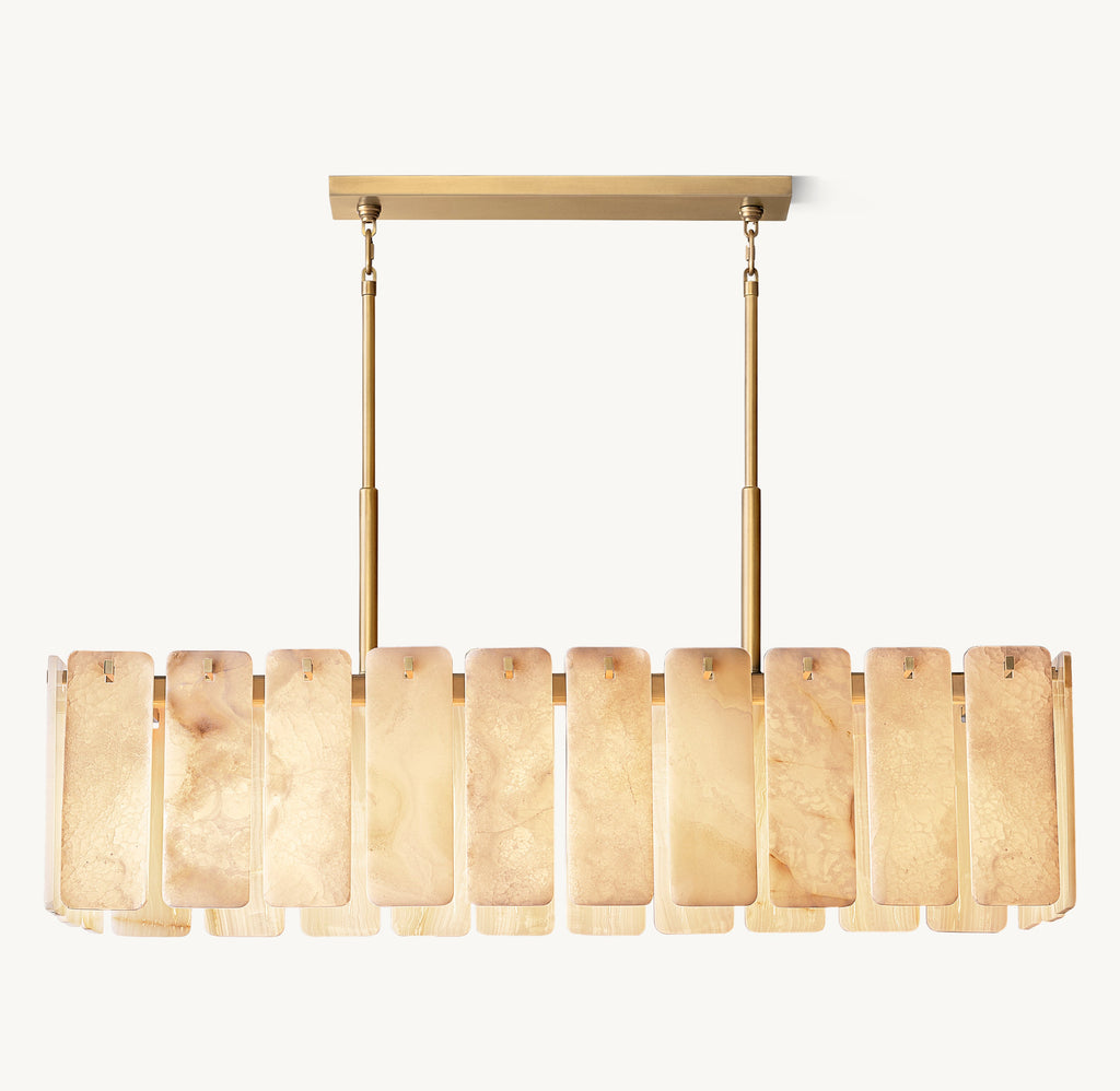 Calamette Onyx Rectangular Chandelier 60