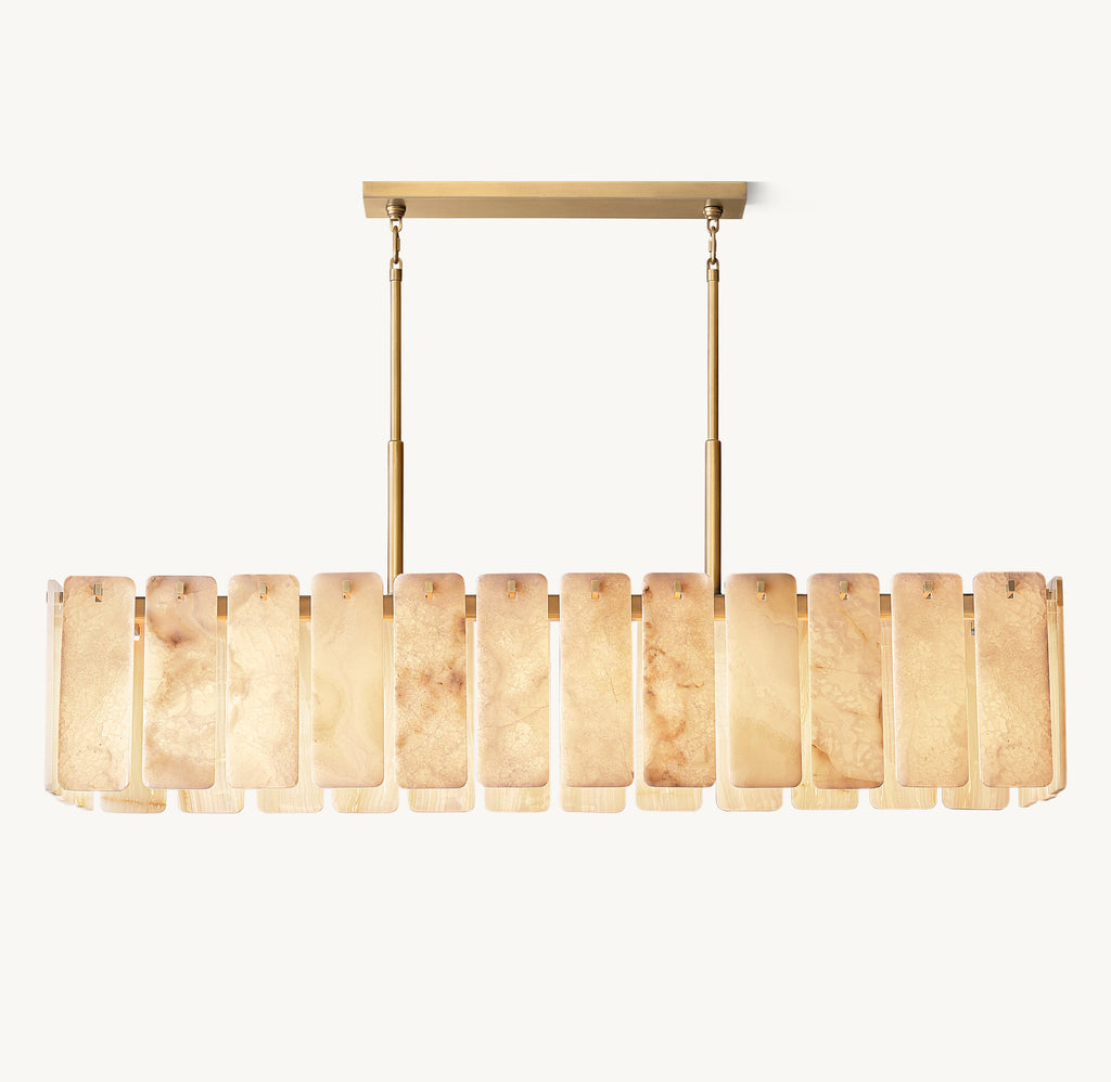 Calamette Onyx Rectangular Chandelier 74