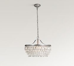 Clarissa Crystal Round Chandelier (19"-28")