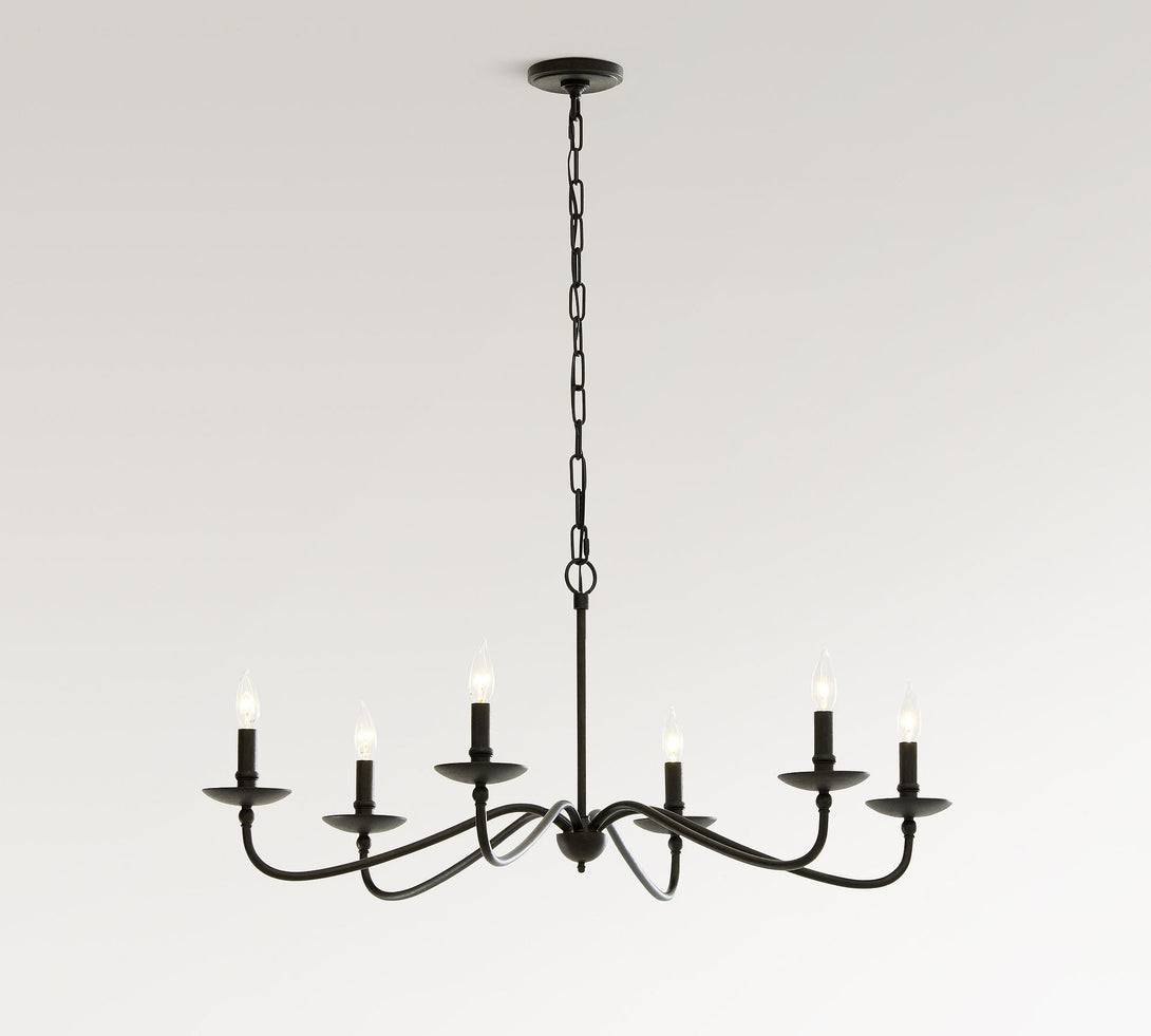 Lucca Iron Chandelier (38"-50")