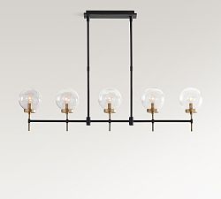 Camryn Glass Globe Linear Chandelier (49"-72")