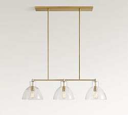 Bridget Recycled Glass Linear Chandelier (42")
