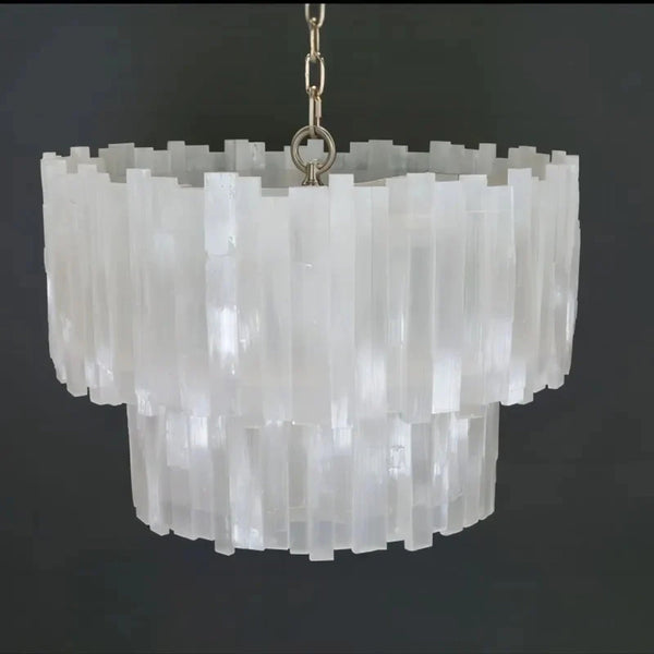 Shahida Selenite Chandelier