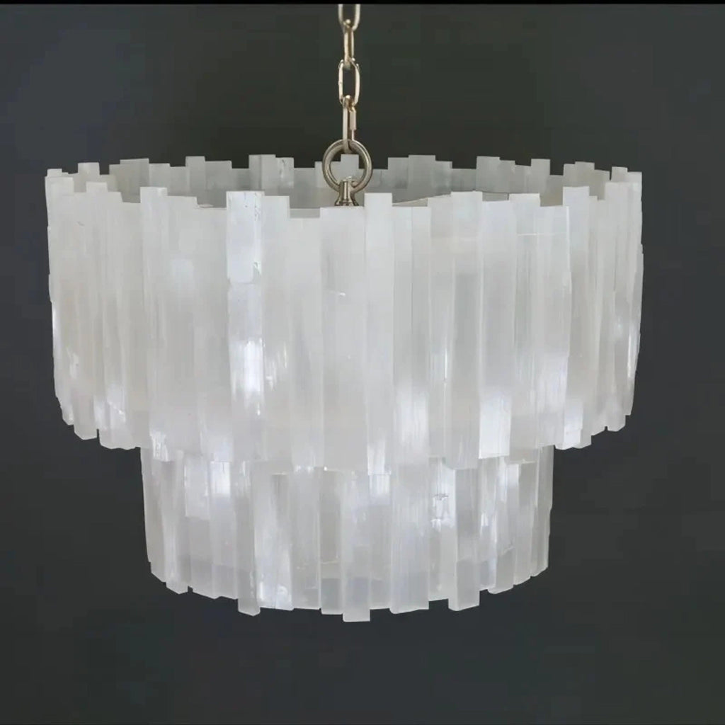 Shahida Selenite Chandelier