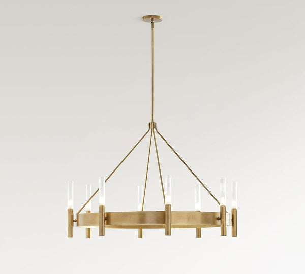Somerset Metal Round Chandelier 44"D