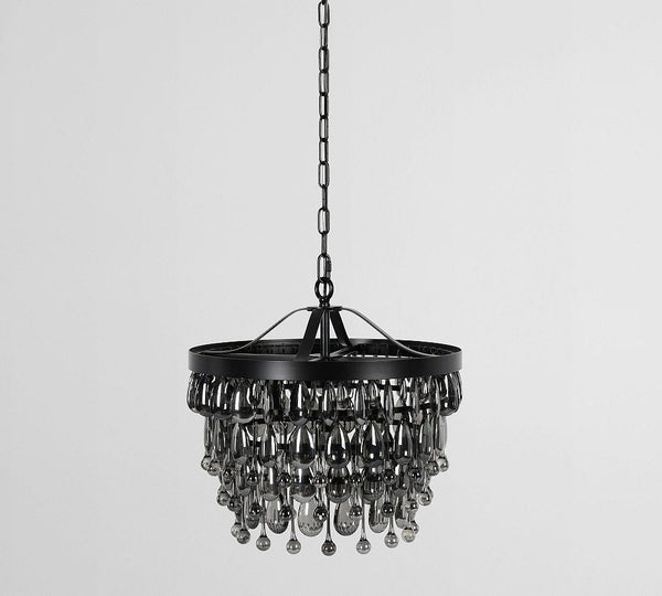 Ordman Crystal Round Chandelier 18" 28"D
