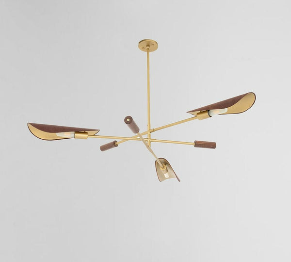 Canlish Leather Chandelier 53"