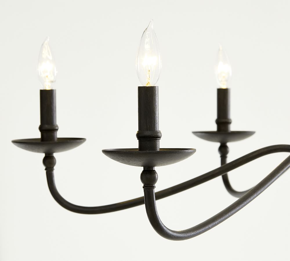 Lucca Iron Chandelier (38"-50")
