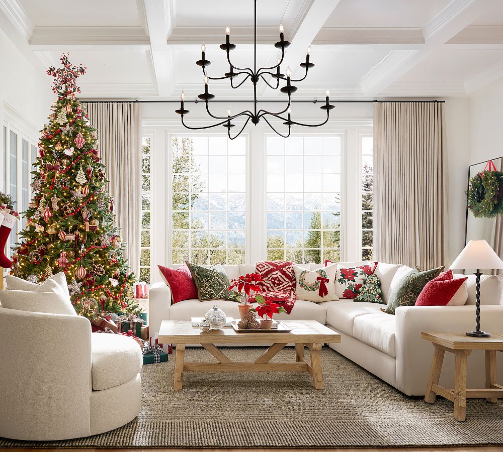 Lucca Iron Round 2-Tier Chandelier (48")