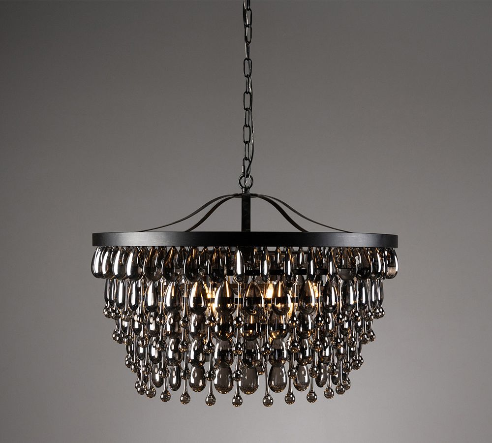 Ordman Crystal Round Chandelier (28")