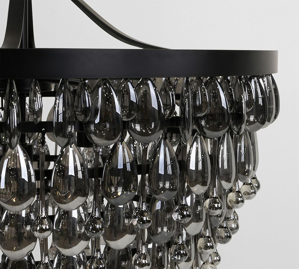 Ordman Crystal Round Chandelier (28")