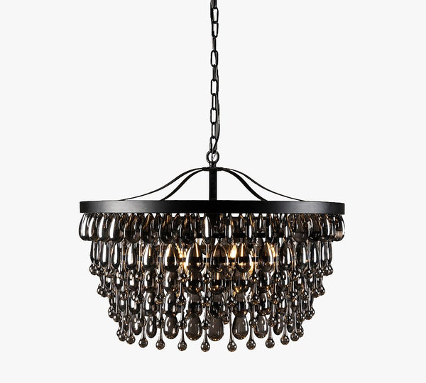 Ordman Crystal Round Chandelier (28")