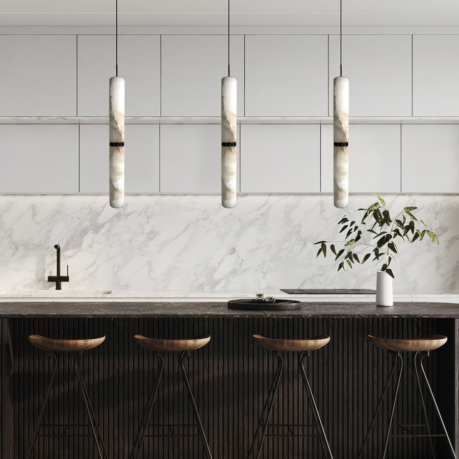 Modern Alabaster Pendant Light for Kitchen Island/Bedside
