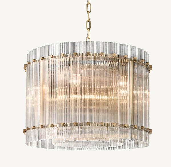 SUN MARCUS GLASS ROUND CHANDELIER 22"
