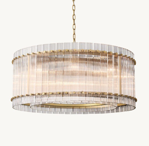 SUN MARCUS GLASS ROUND CHANDELIER 37"