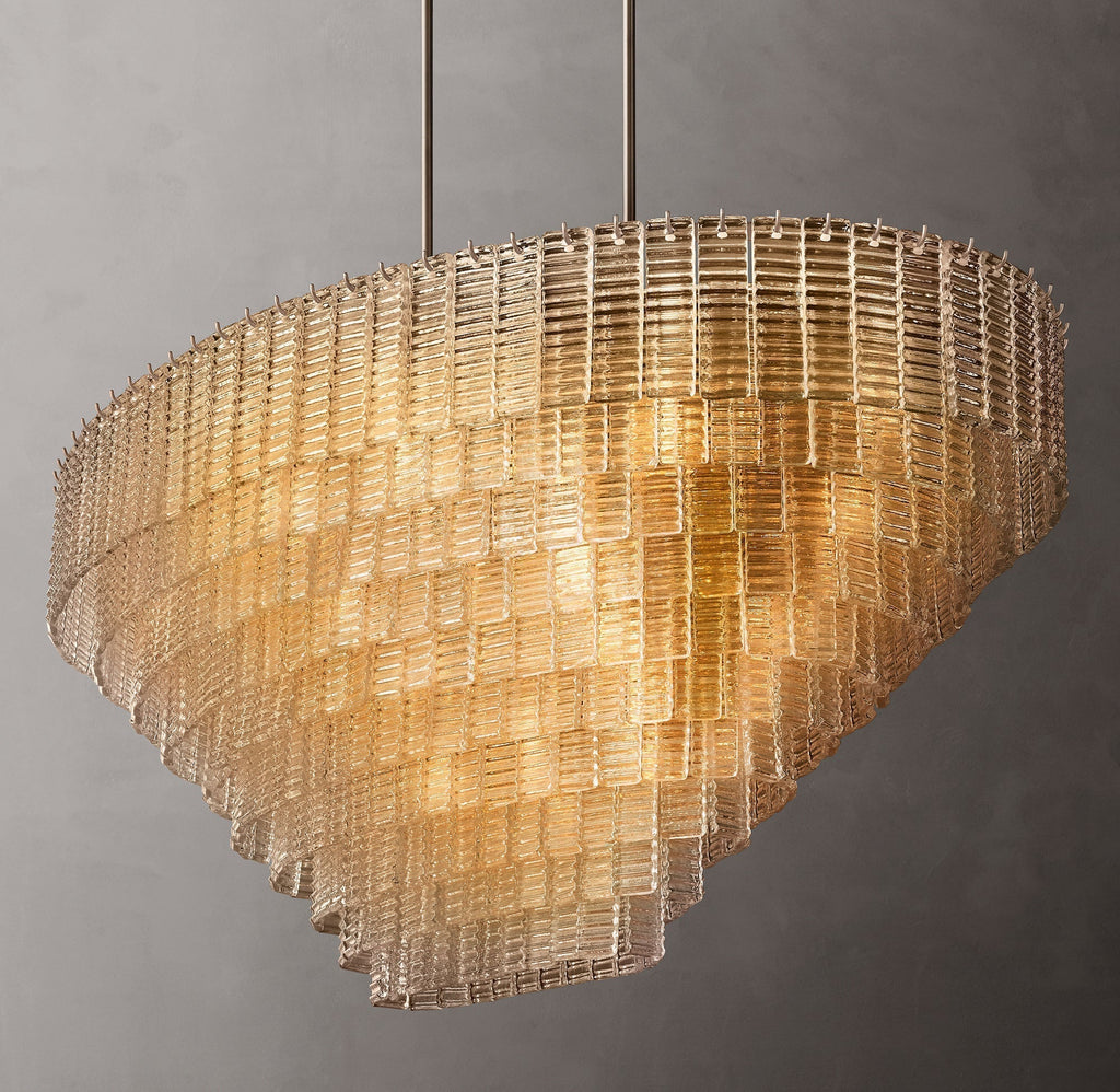Siren Glass OVAL Chandelier 65